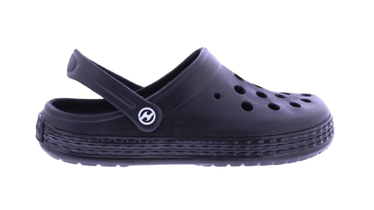 Men Two Color Linear Band Clog