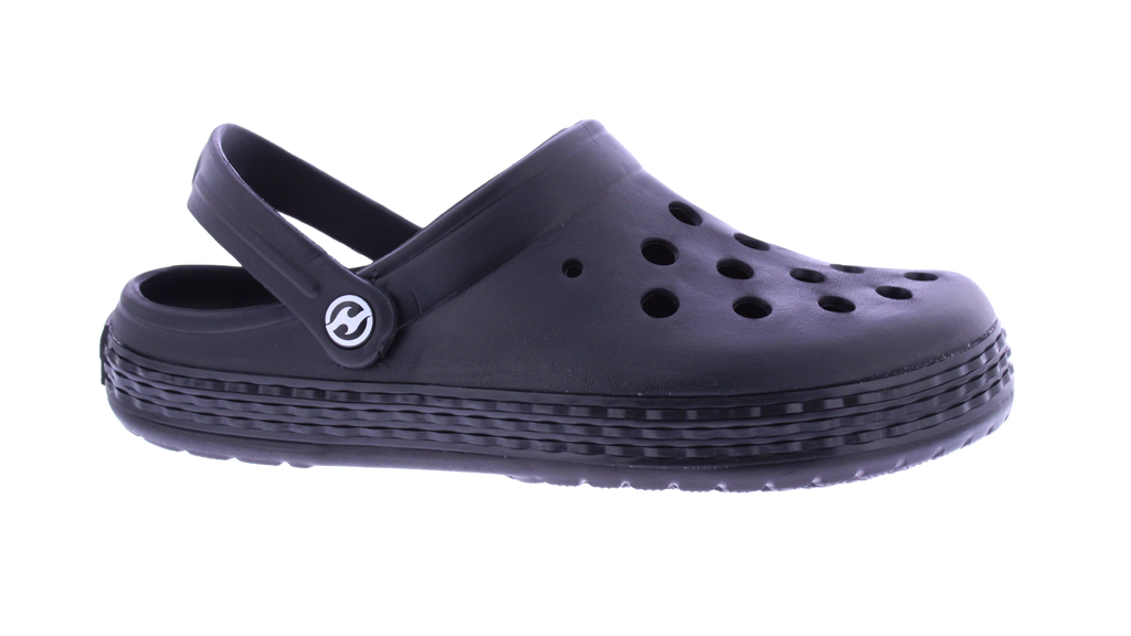Men Two Color Linear Band Clog
