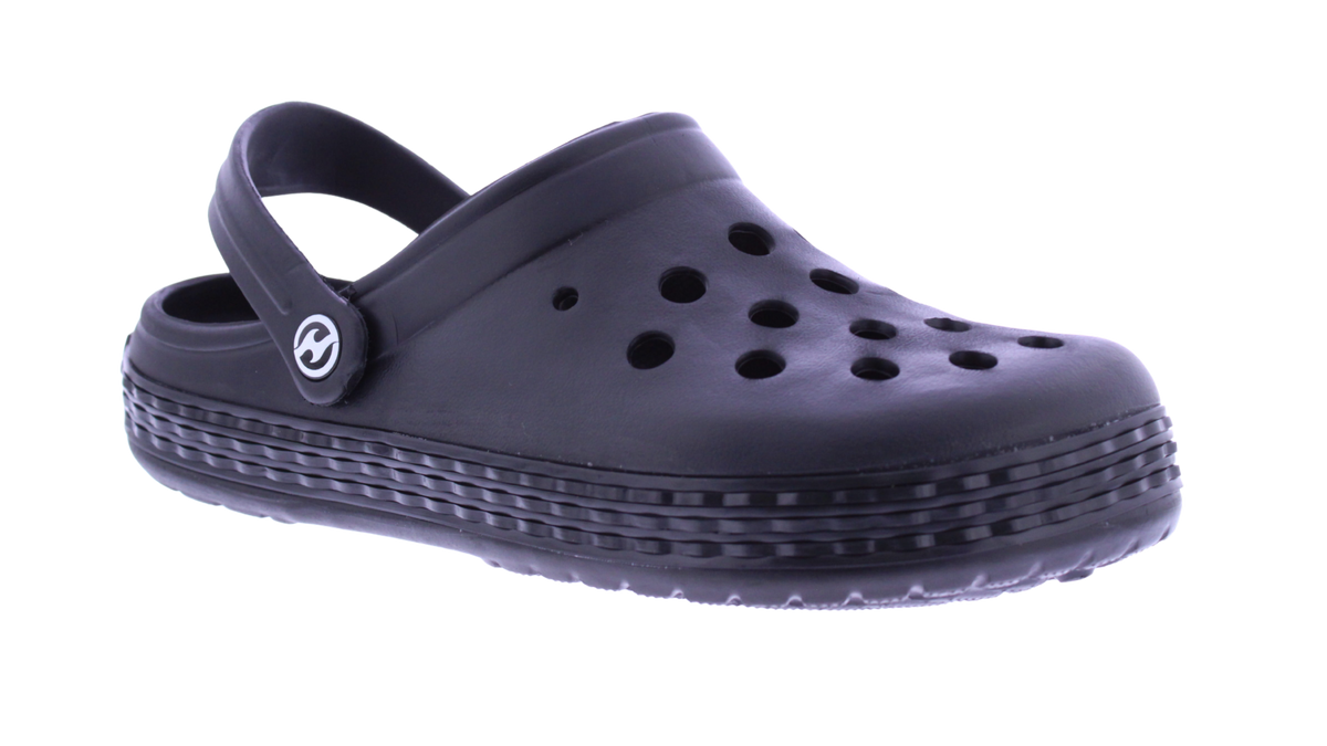 Men Two Color Linear Band Clog