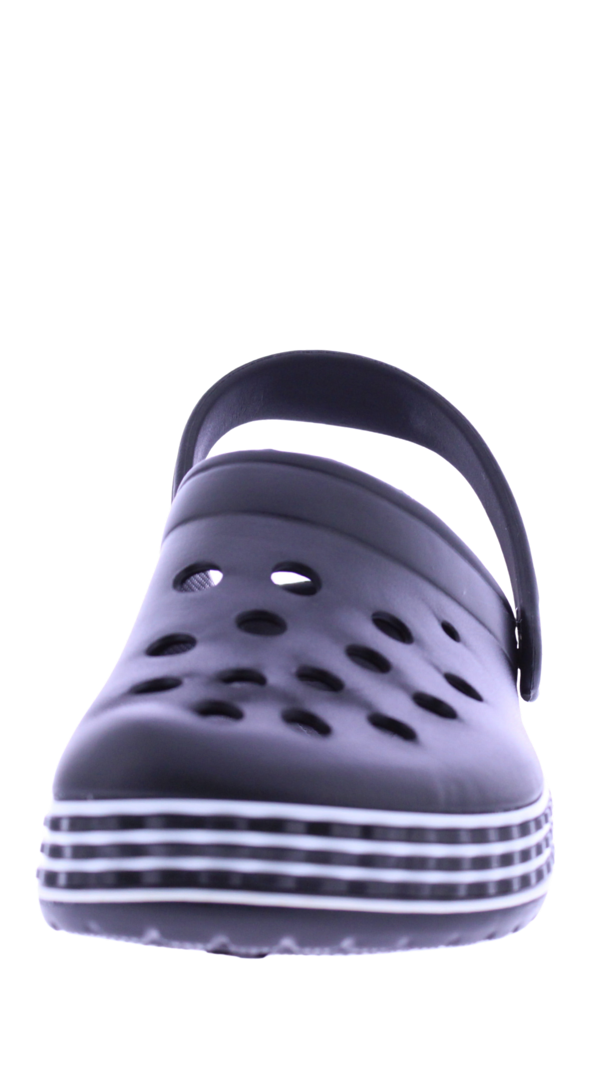 Men Two Color Linear Band Clog