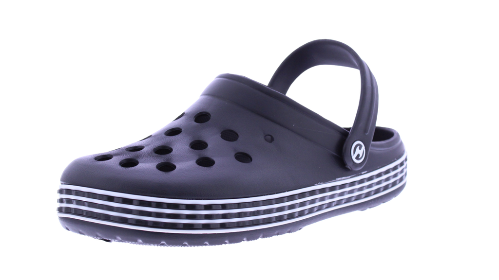 Men Two Color Linear Band Clog
