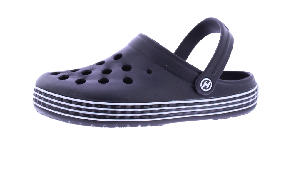 Men Two Color Linear Band Clog