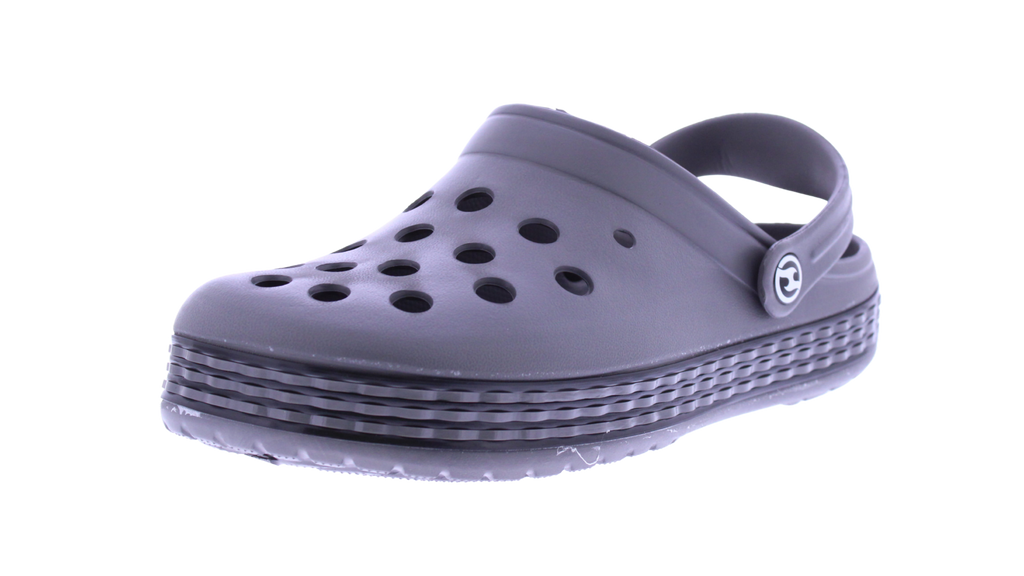 Men Two Color Linear Band Clog