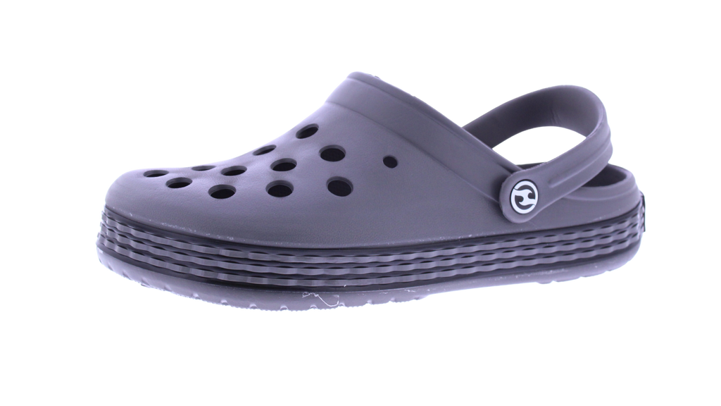 Men Two Color Linear Band Clog