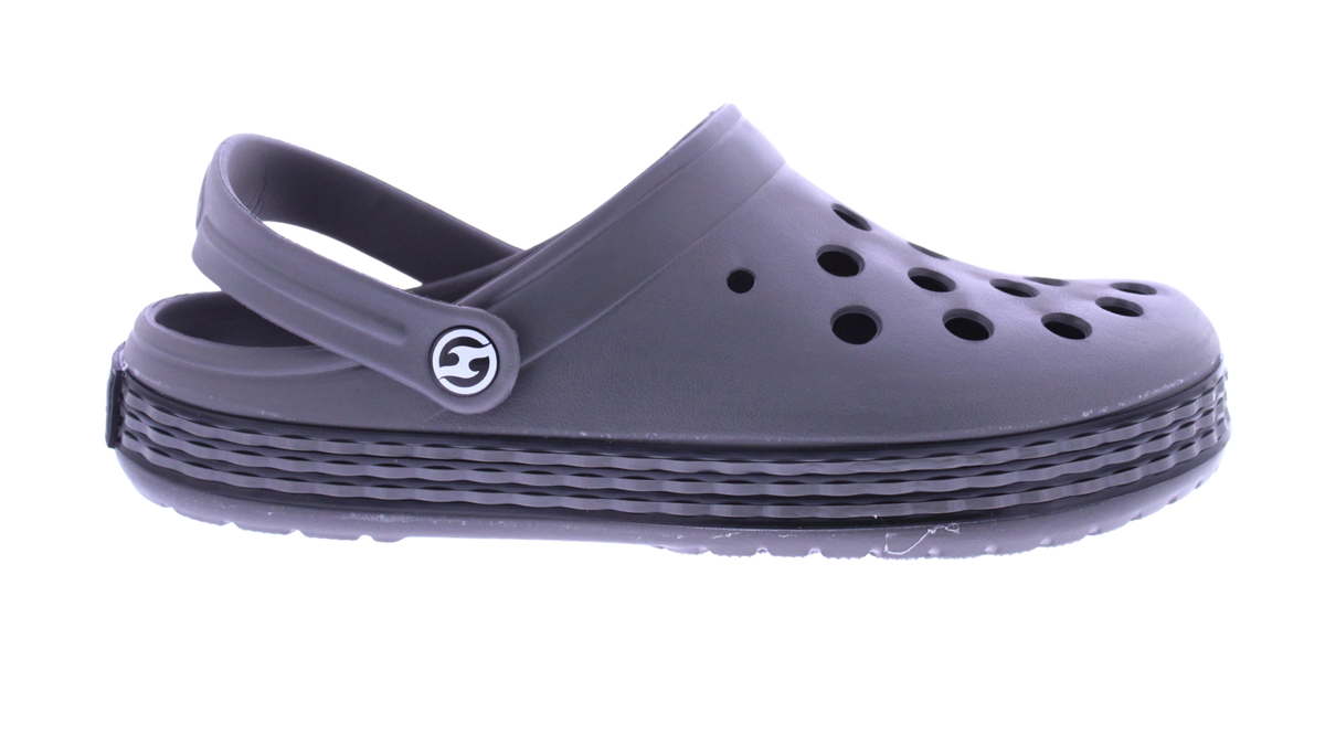 Men Two Color Linear Band Clog