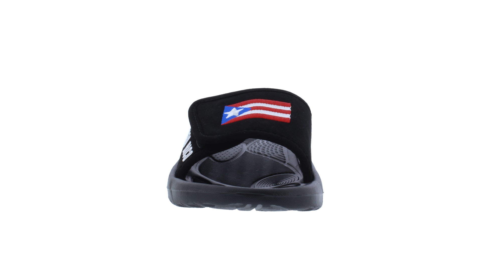 Pantuflas de Hombre de Tela con Estampado de Puerto Rico y Cierre con Velcro