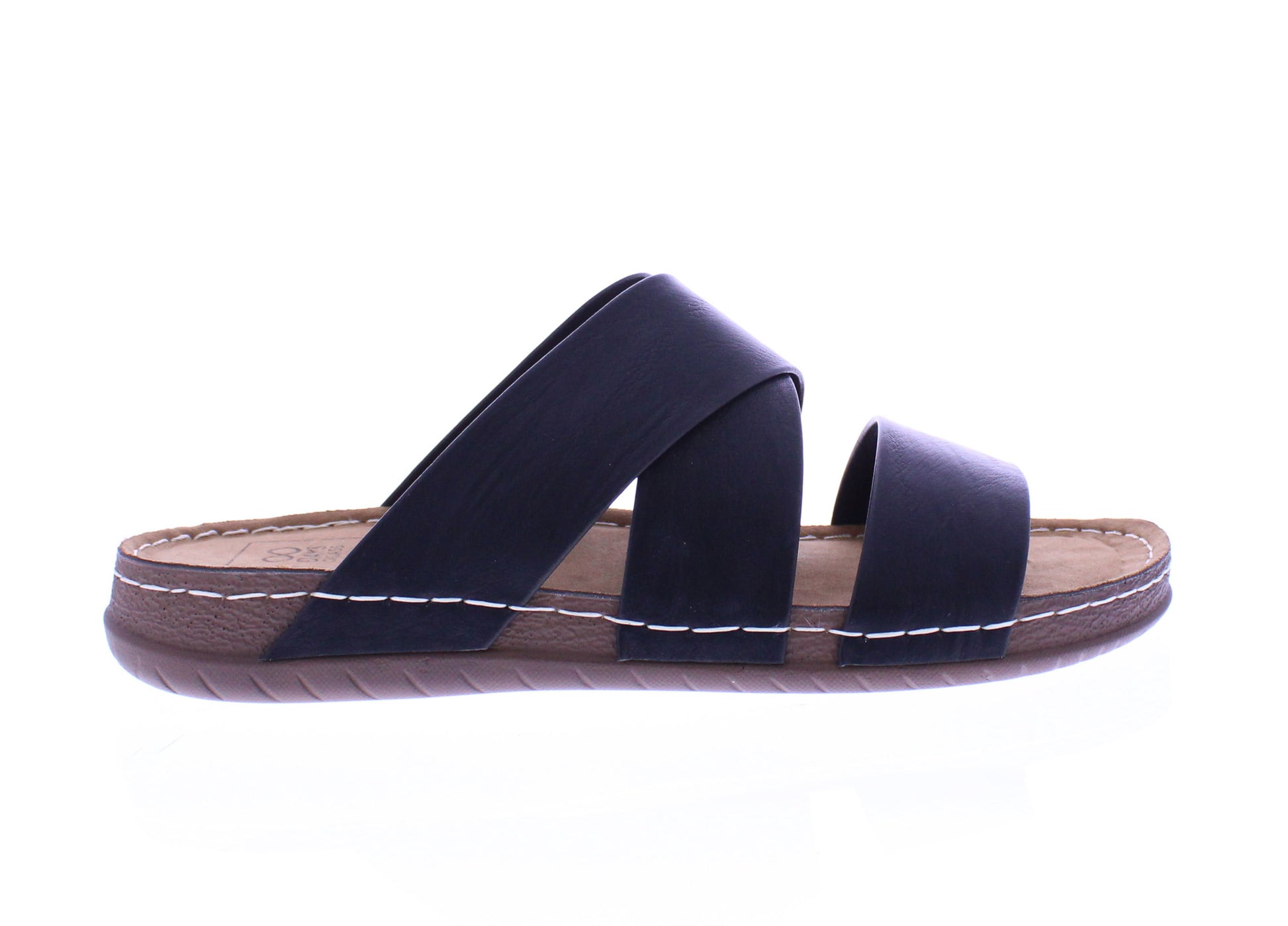 Men Faux Leather Slide