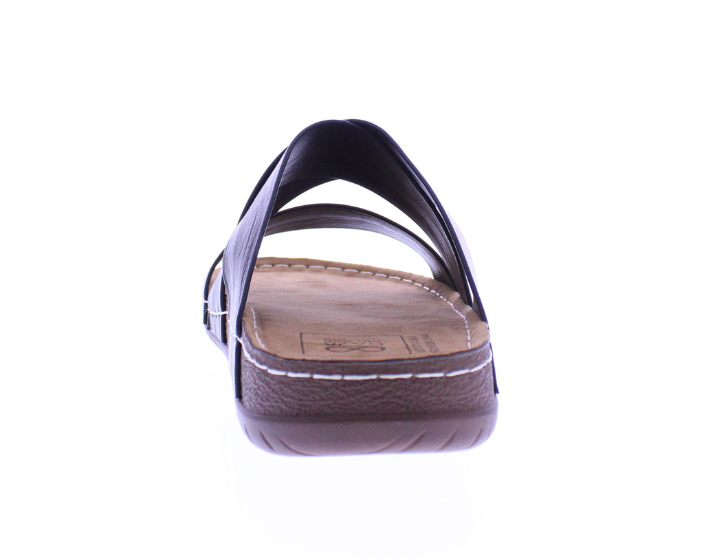 Men Faux Leather Slide