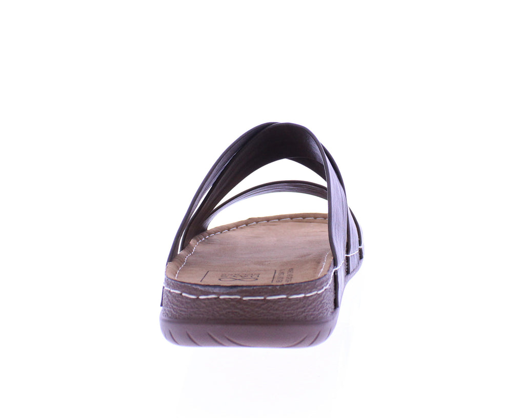 Men Faux Leather Slide