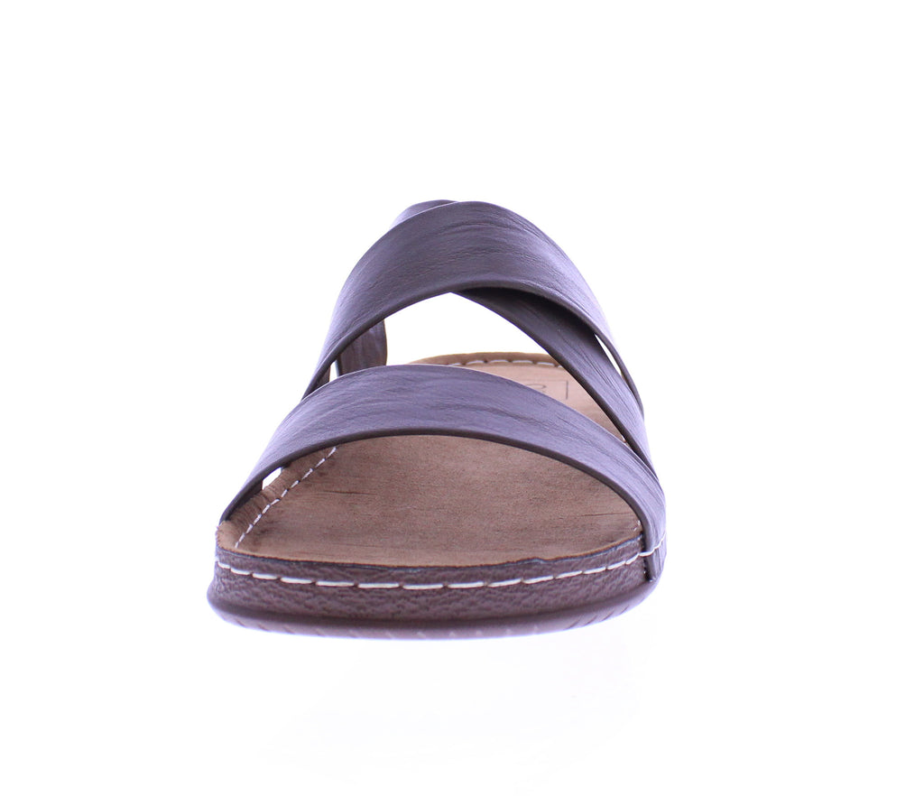 Men Faux Leather Slide