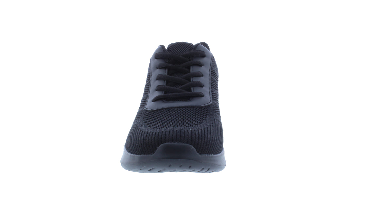 Men Mesh and Synthetic Leather Lace Up Sneaker