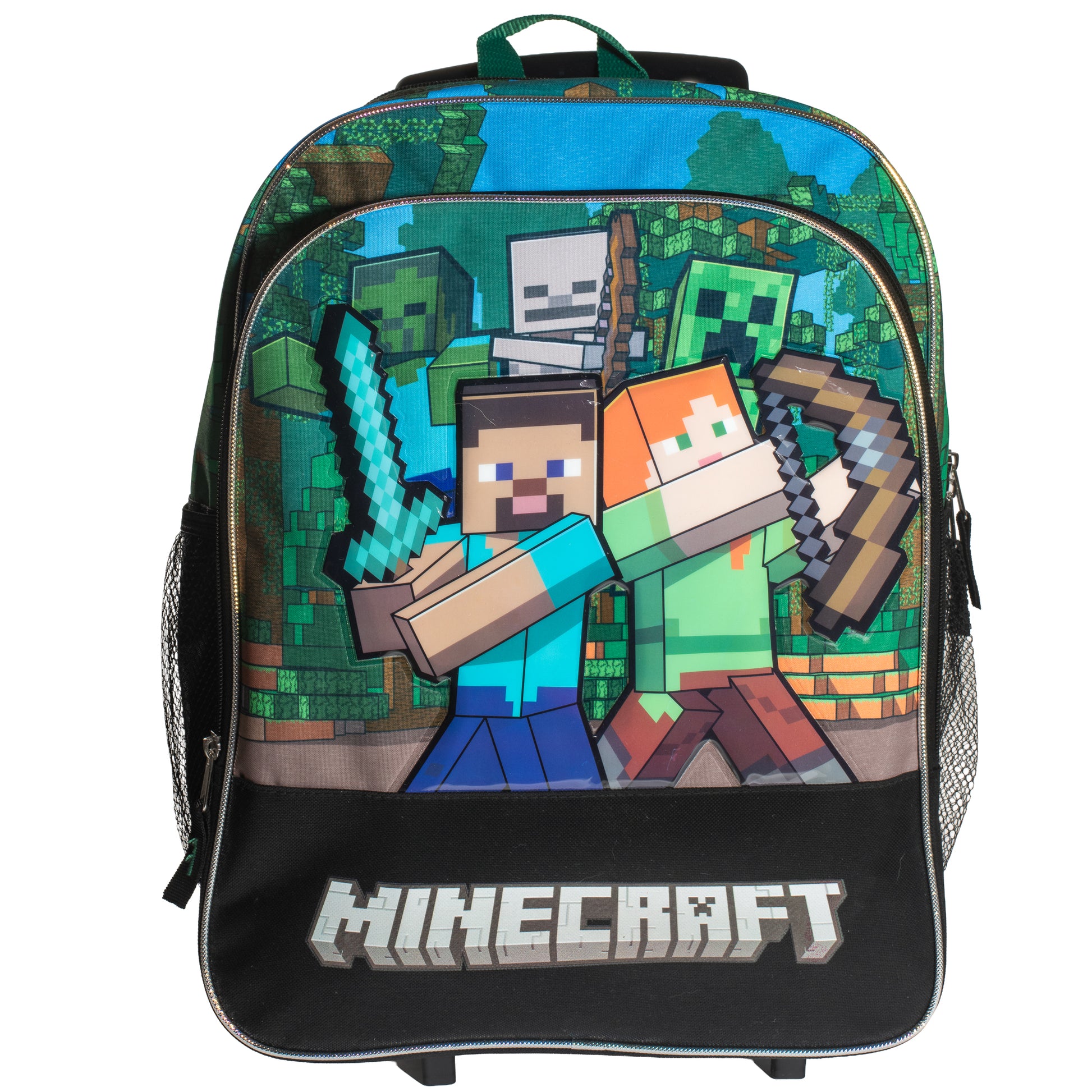 17” Minecraft Backpack with Wheels
