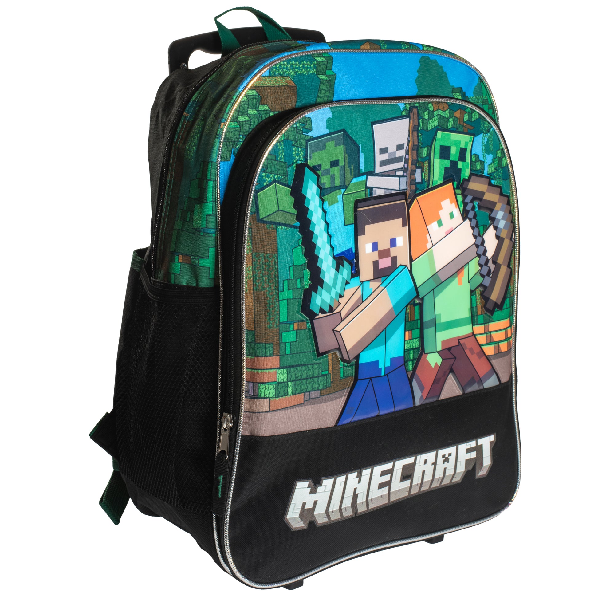 17” Minecraft Backpack with Wheels
