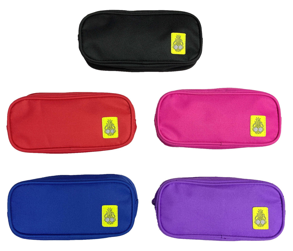 Estuche impermeable rectangular para bolígrafos y lápices con cremallera