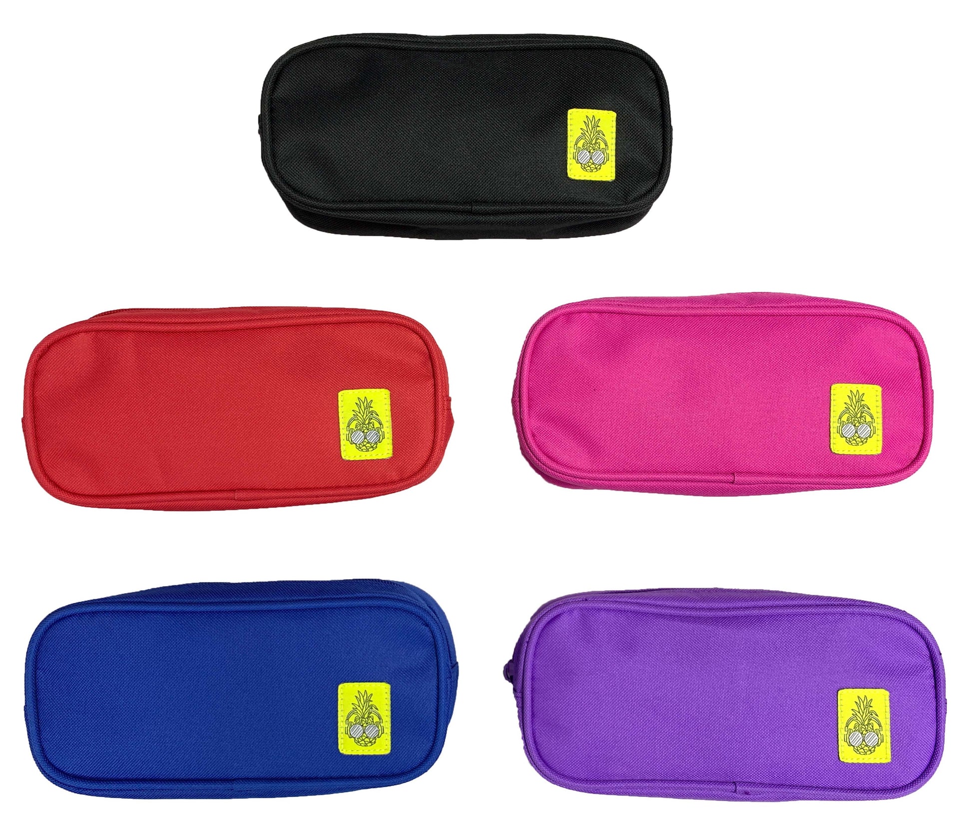 Estuche impermeable rectangular para bolígrafos y lápices con cremallera