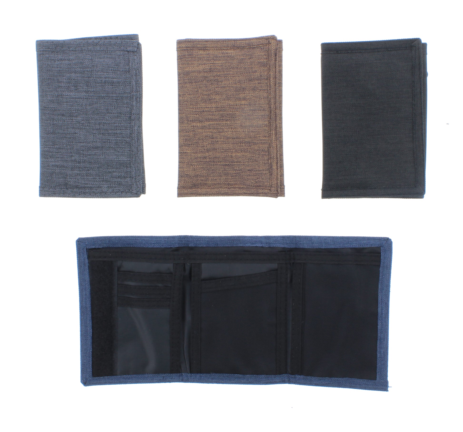 Cartera vaquera triple