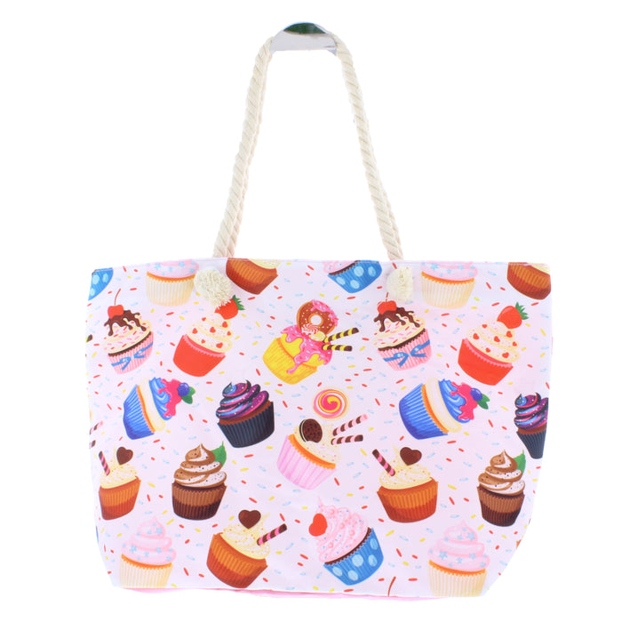 Beach Tote with Print