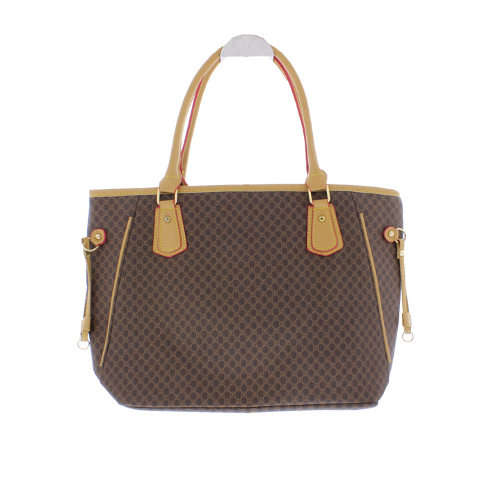 Printed Synthetic Leather Tote