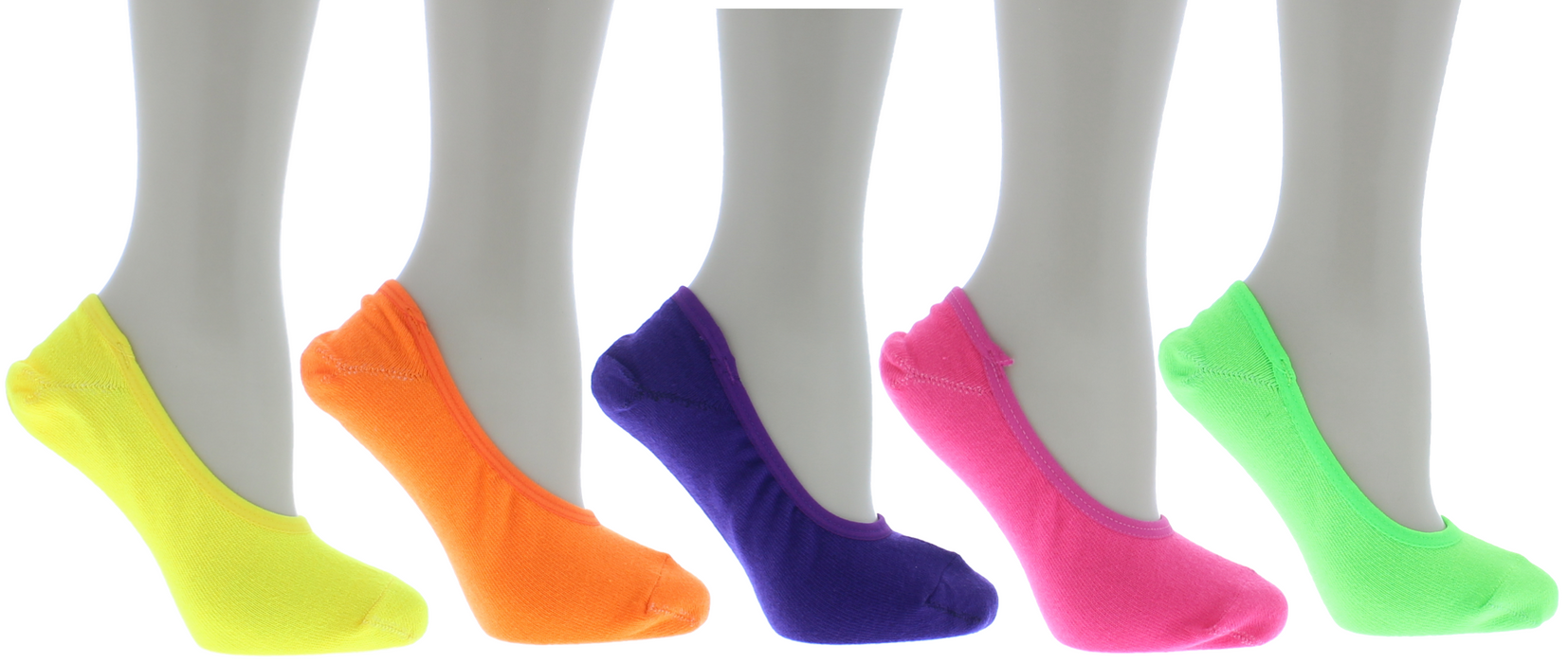 No Show Sock in Neon Colors