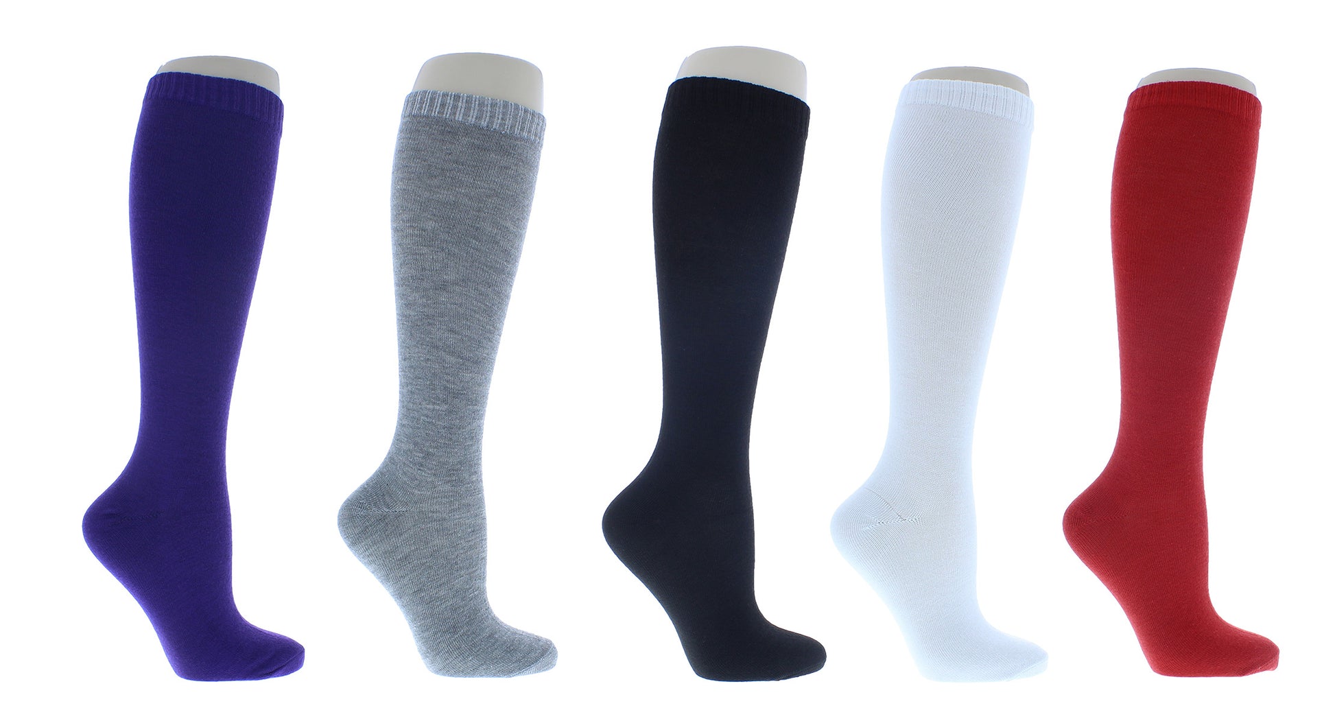 Calcetín hasta la rodilla en colores sólidos