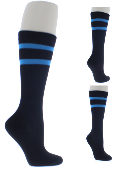 Knee High Sock with Stripes