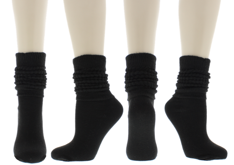 Crew Slouch Sock in Solid Colors