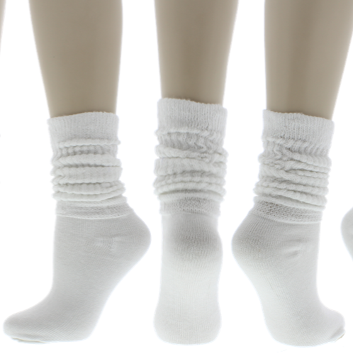 Crew Slouch Sock in Solid Colors