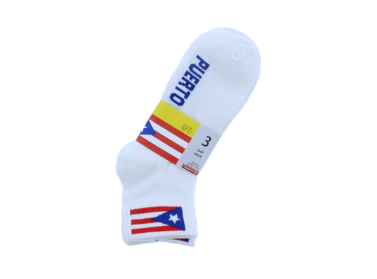 Ankle Sock with Puerto Rico Print