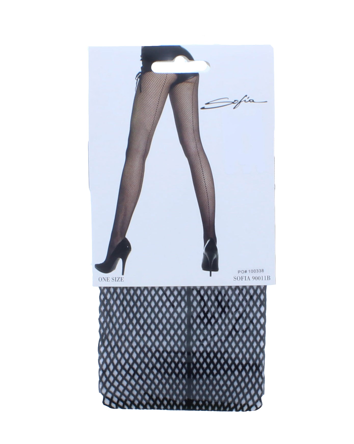 Pantimedias de red con costura trasera