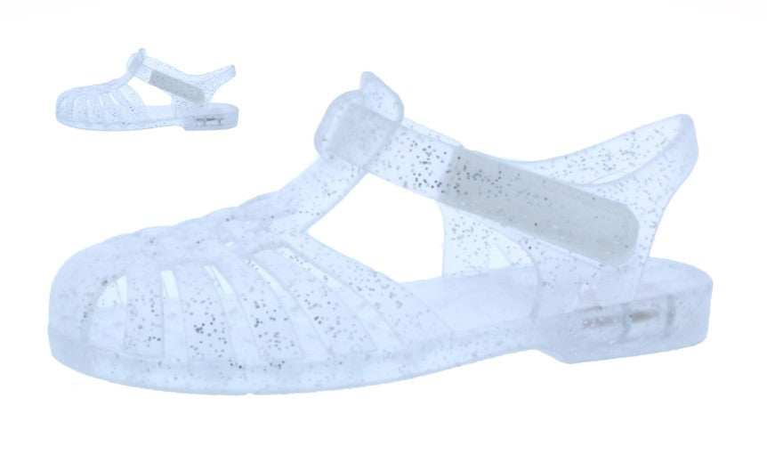 Girls Plastic Sandal with Lights and Velcro Closure