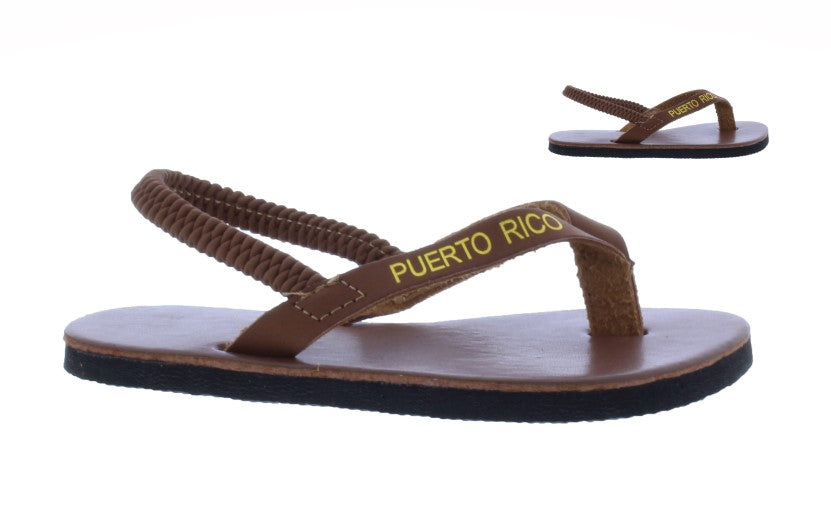 Kids Puerto Rico Faux Leather Flip Flop