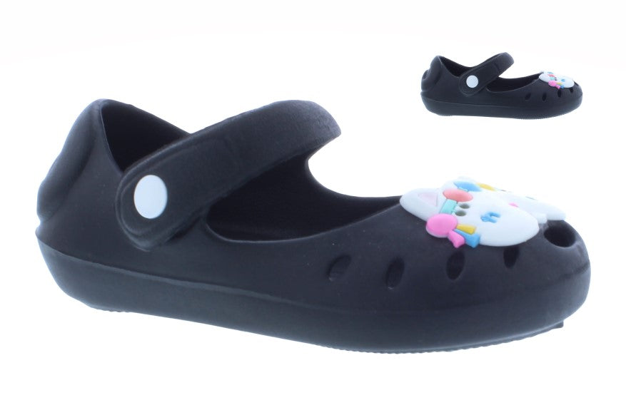 Girls Rubber Sandal with Ice Cream Print