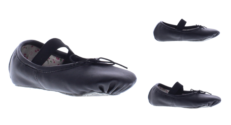 Girls Ballet Slipper with Elastic