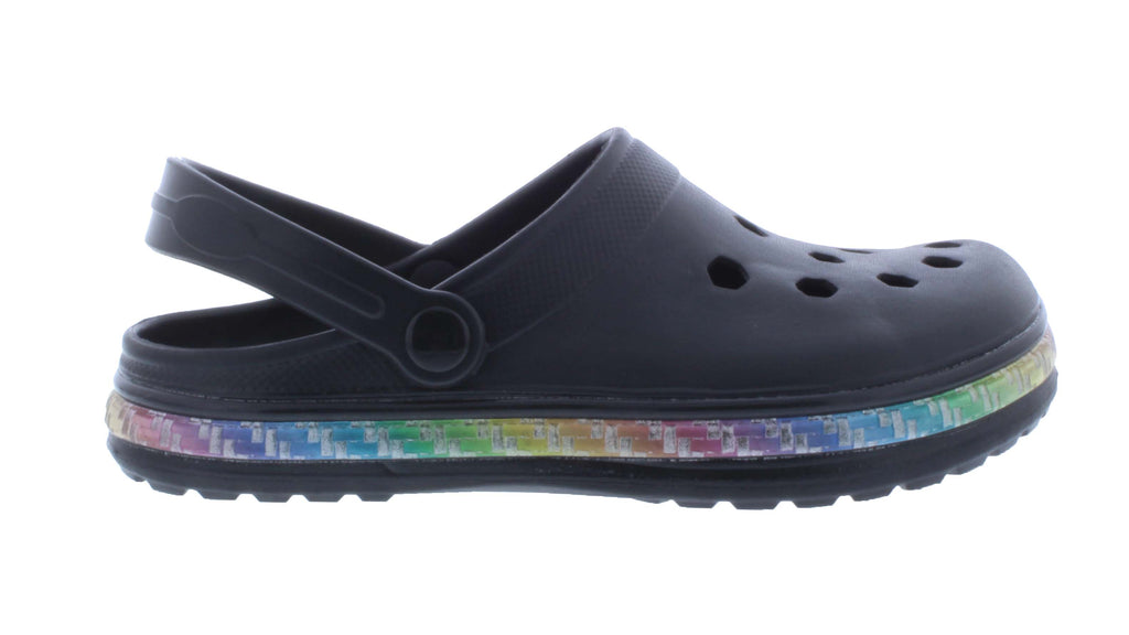Women Clog with Multicolor Band