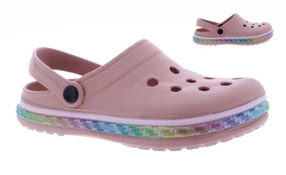 Women Clog with Multicolor Band