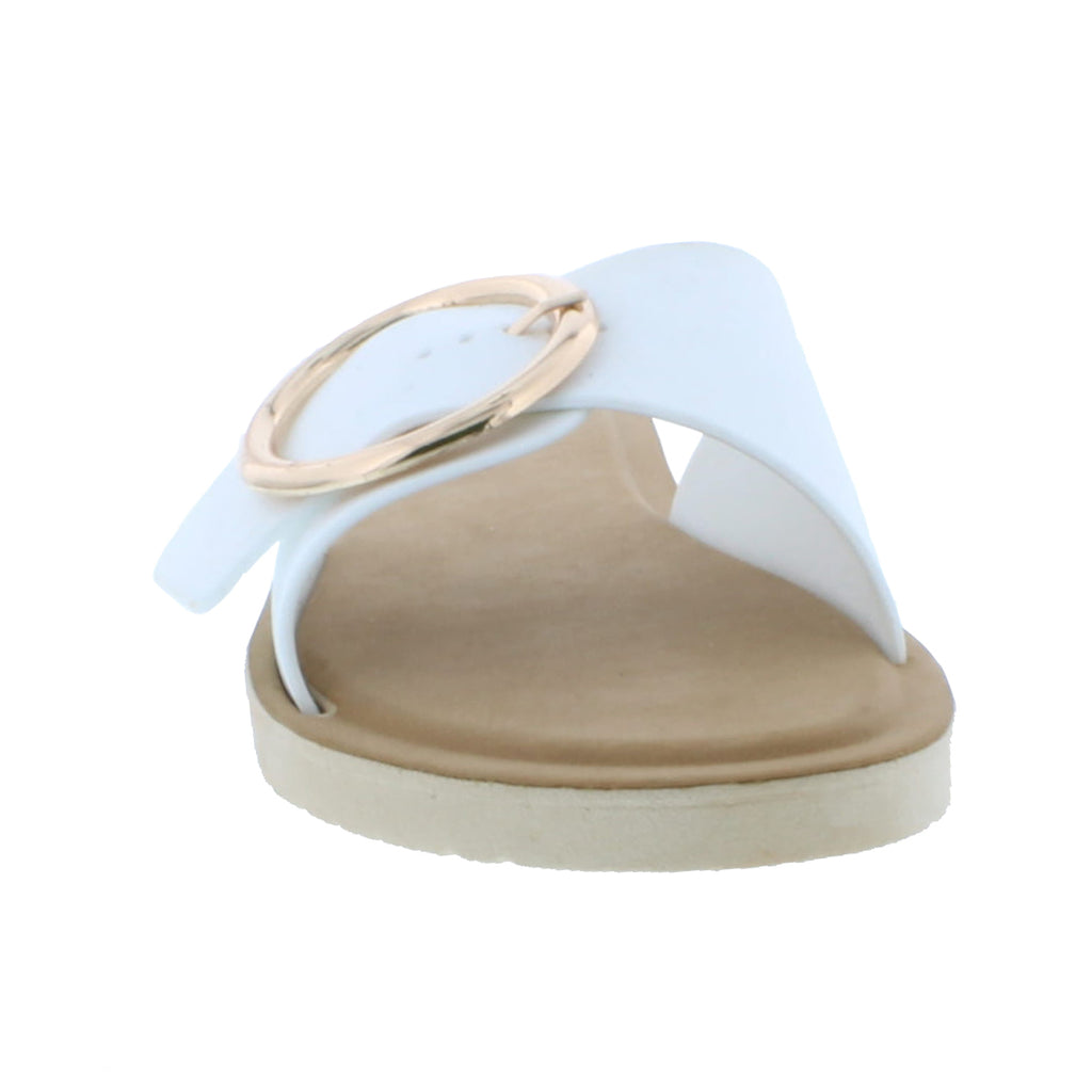 Women Slip On with Gold Buckle