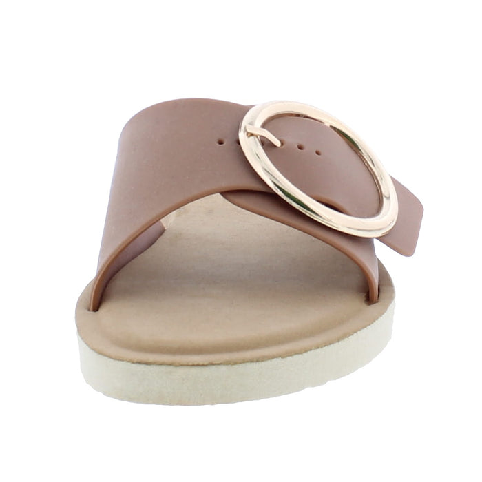Women Slip On with Gold Buckle