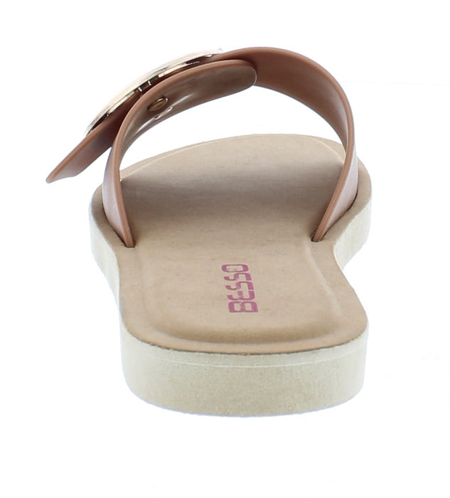 Women Slip On with Gold Buckle