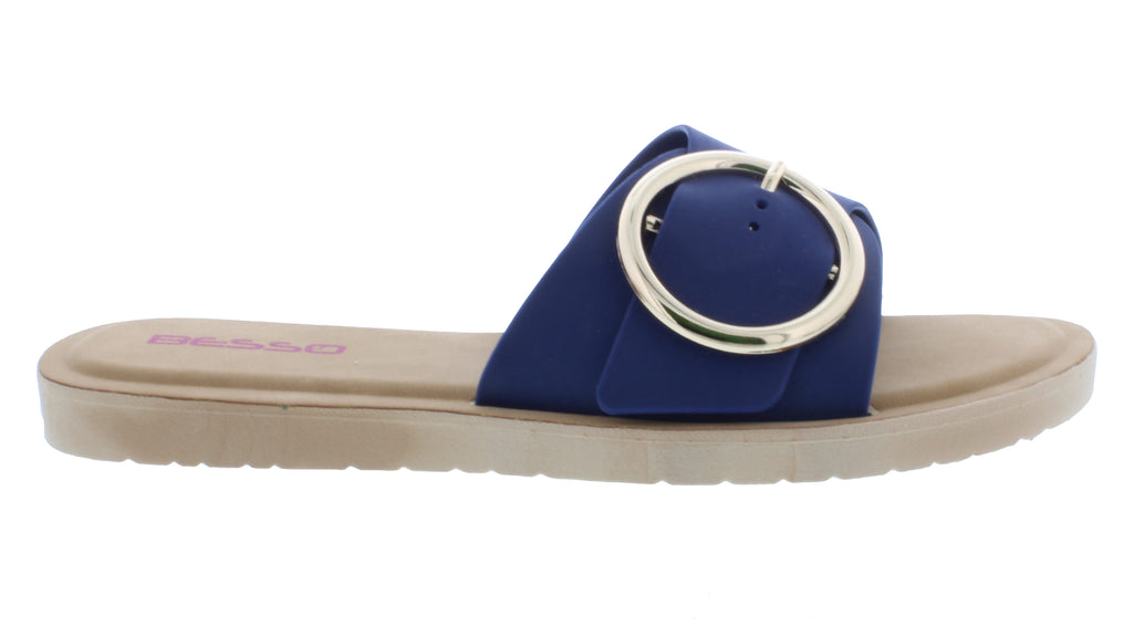 Women Slip On with Gold Buckle