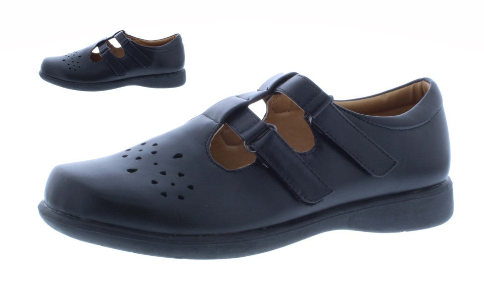 Women School Shoe with Velcro Closure