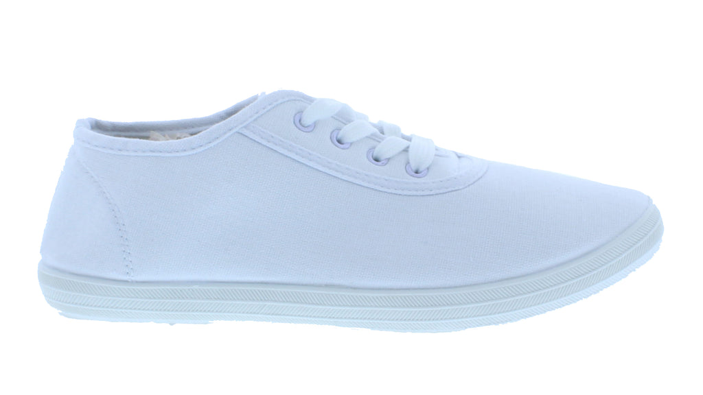 Women Fabric Lace Up Sneaker