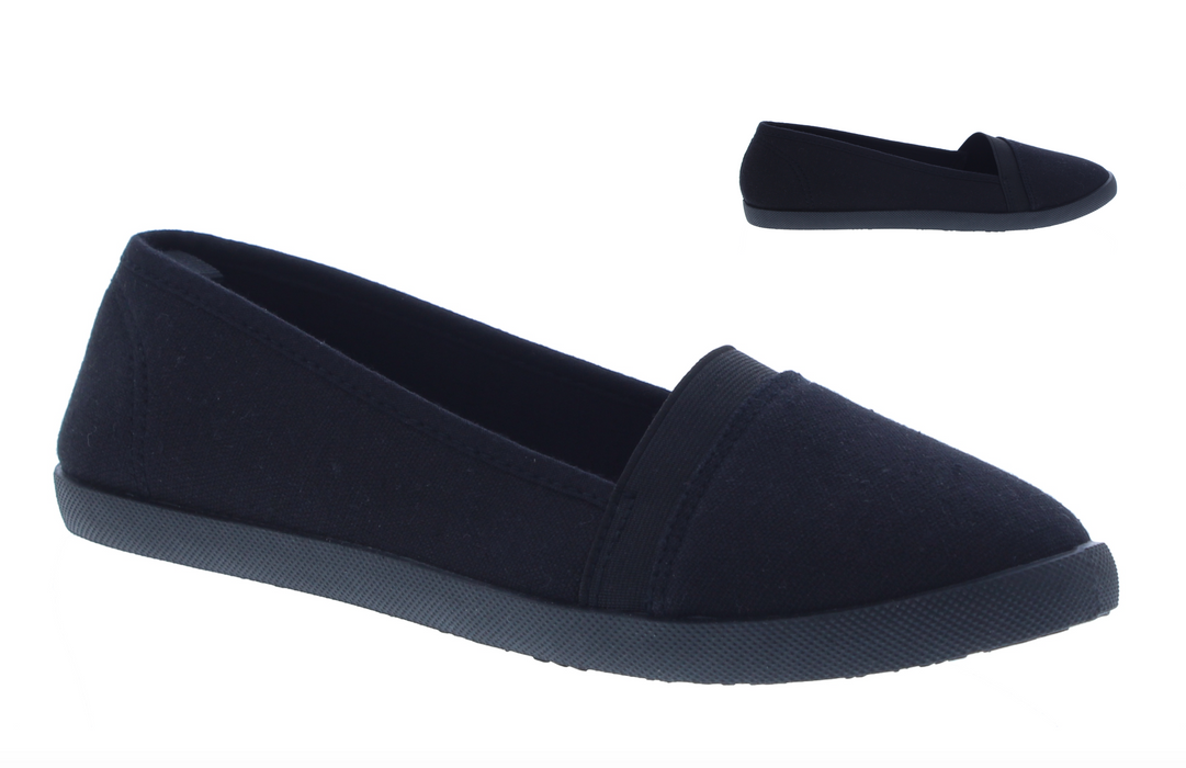 Women Canvas Slip On Sneaker with Elastic Humberto Vidal