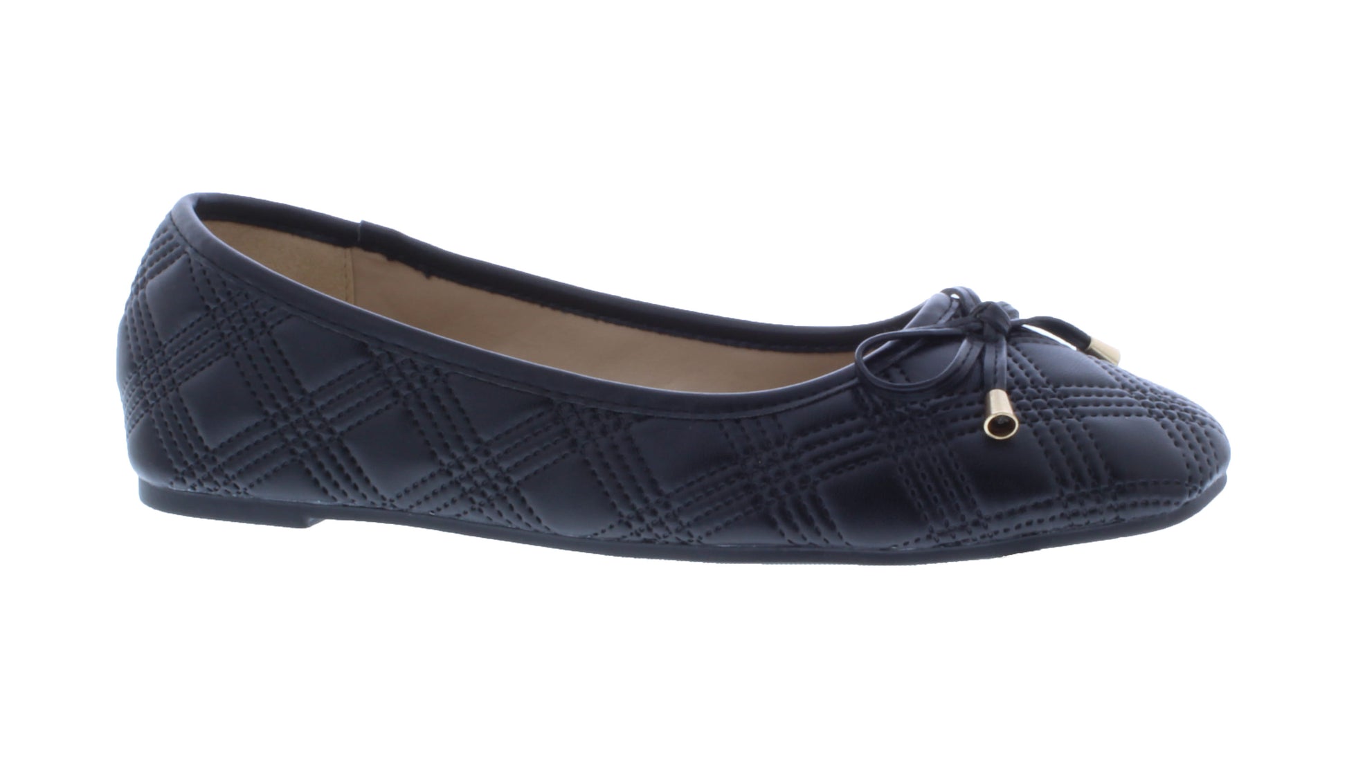 Women Quilted Flat with Rounded Tip