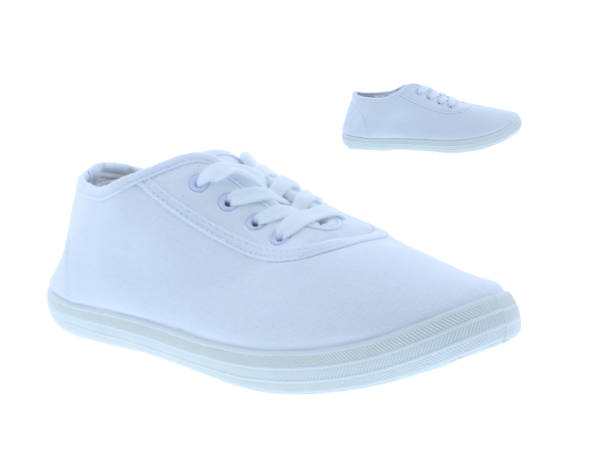 Women Fabric Lace Up Sneaker