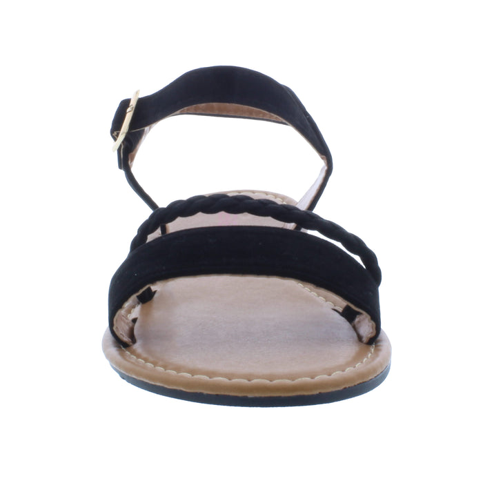 Women Fabric Sandal with Buckle Closure