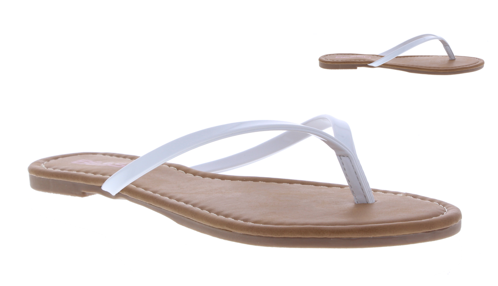 Women Patent Flip Flop