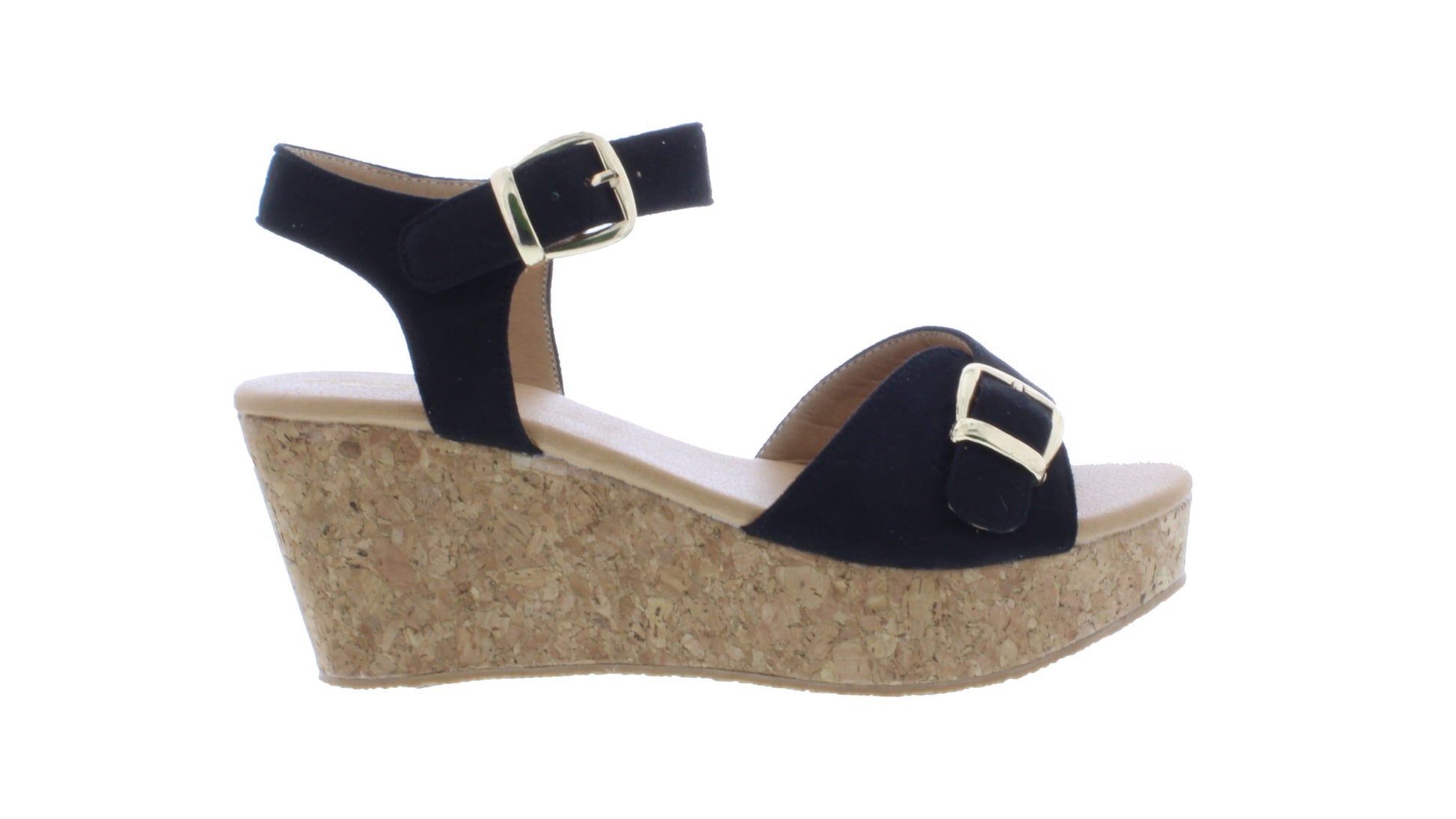 Sandalia Mujer Plataforma Piel Sintética Cierre Hebilla