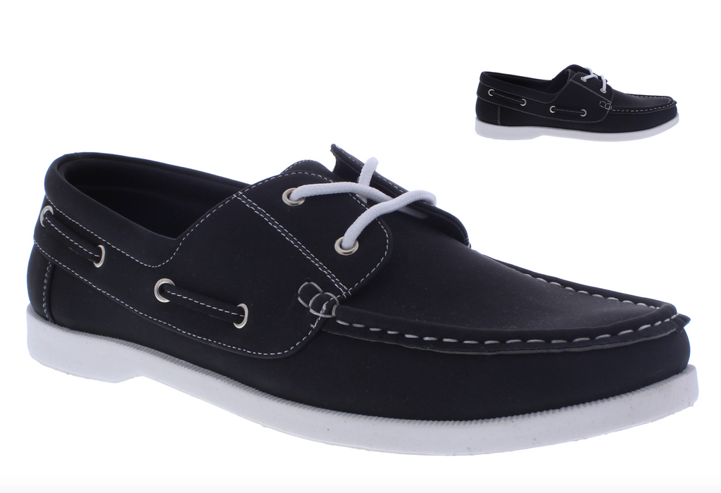 Men Synthetic Leather Lace Up Loafer