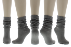 Crew Slouch Sock in Solid Colors
